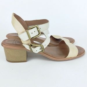 Lucky Brand Block Heel Ankle Strap Sandals 8.5M